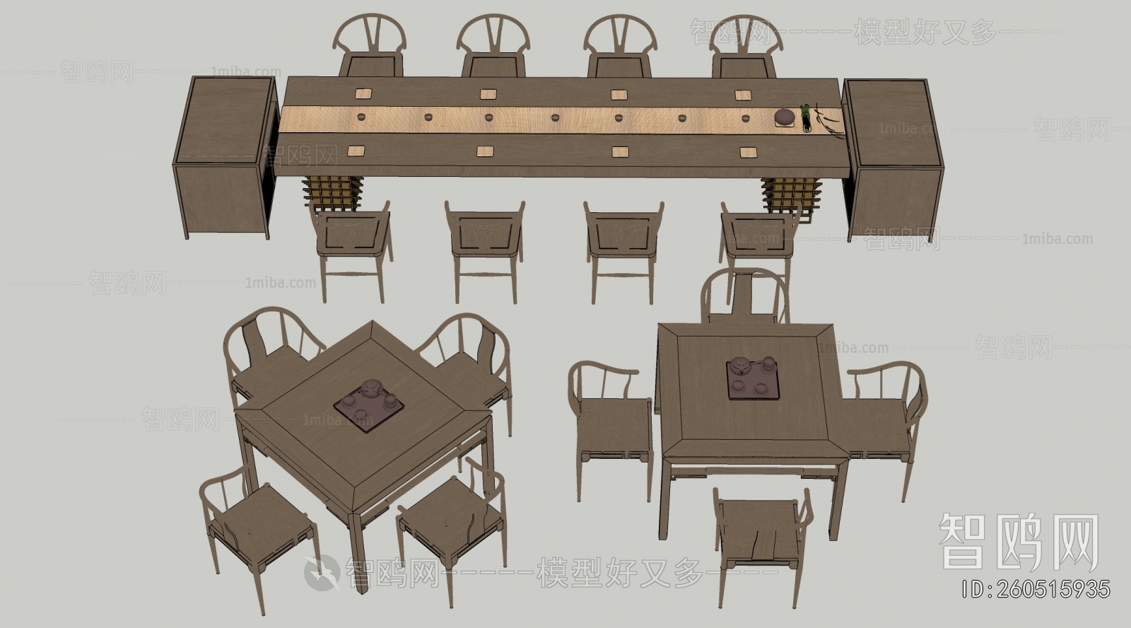 New Chinese Style Dining Table And Chairs