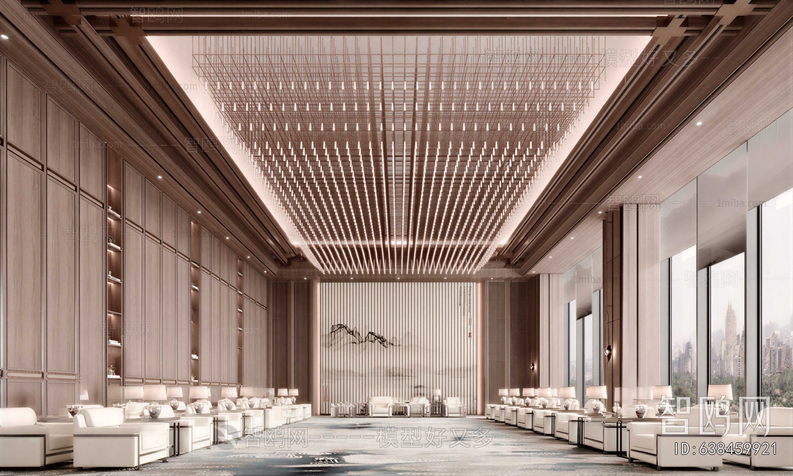 New Chinese Style Reception Room
