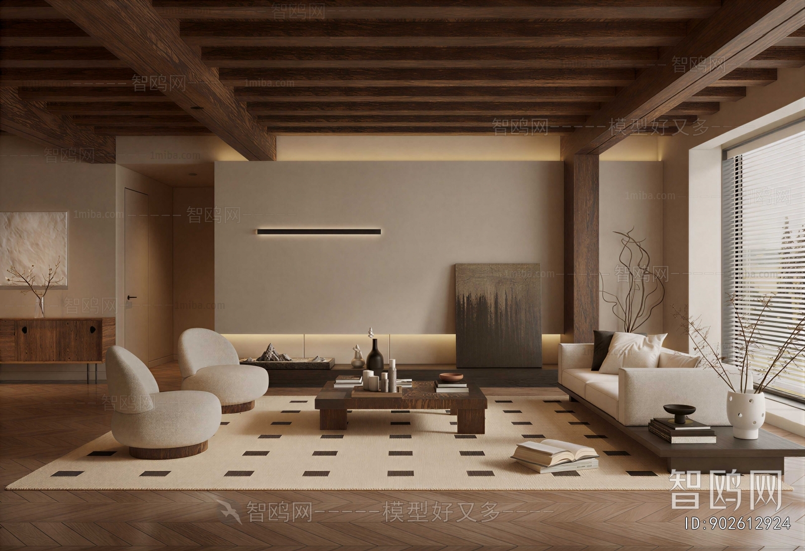 Wabi-sabi Style A Living Room