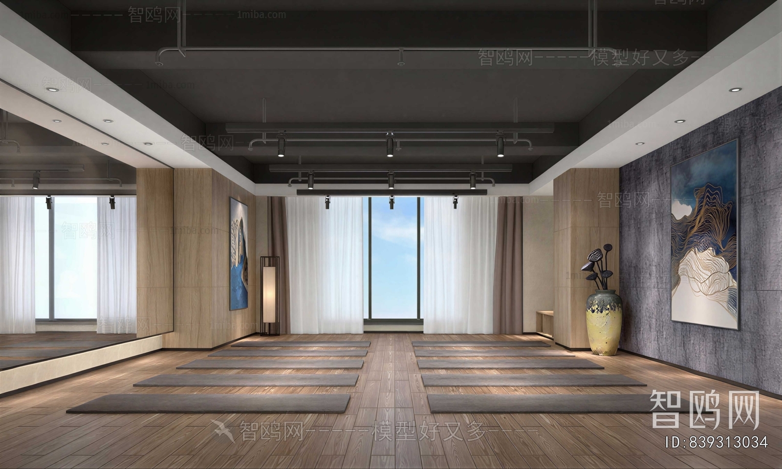 Modern Yoga Room