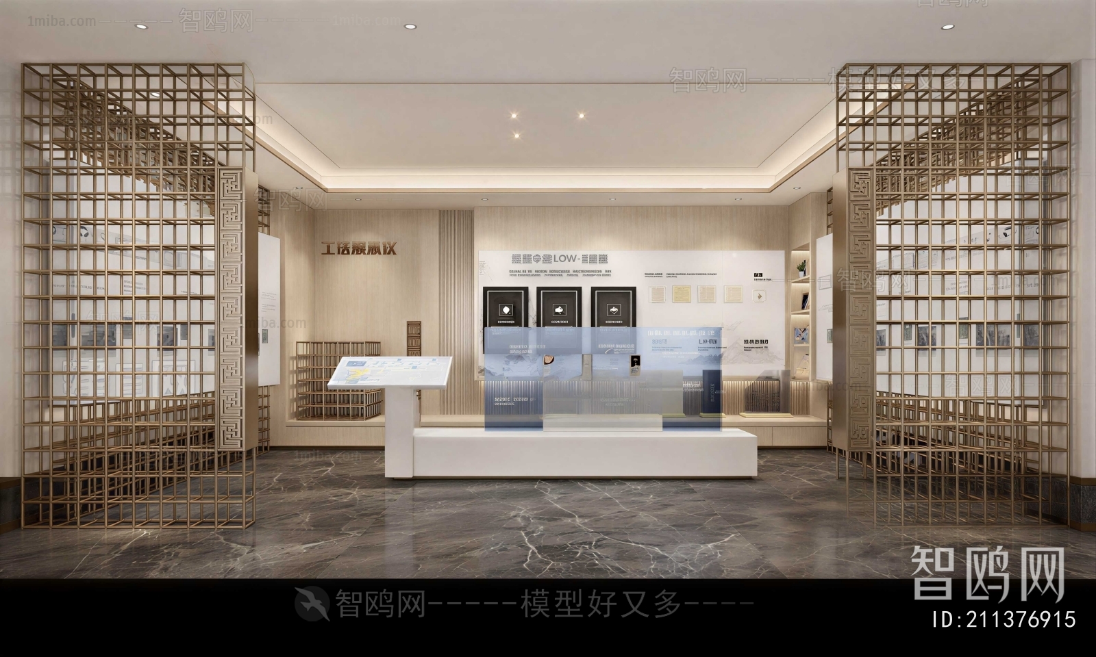 New Chinese Style Exhibition Hall