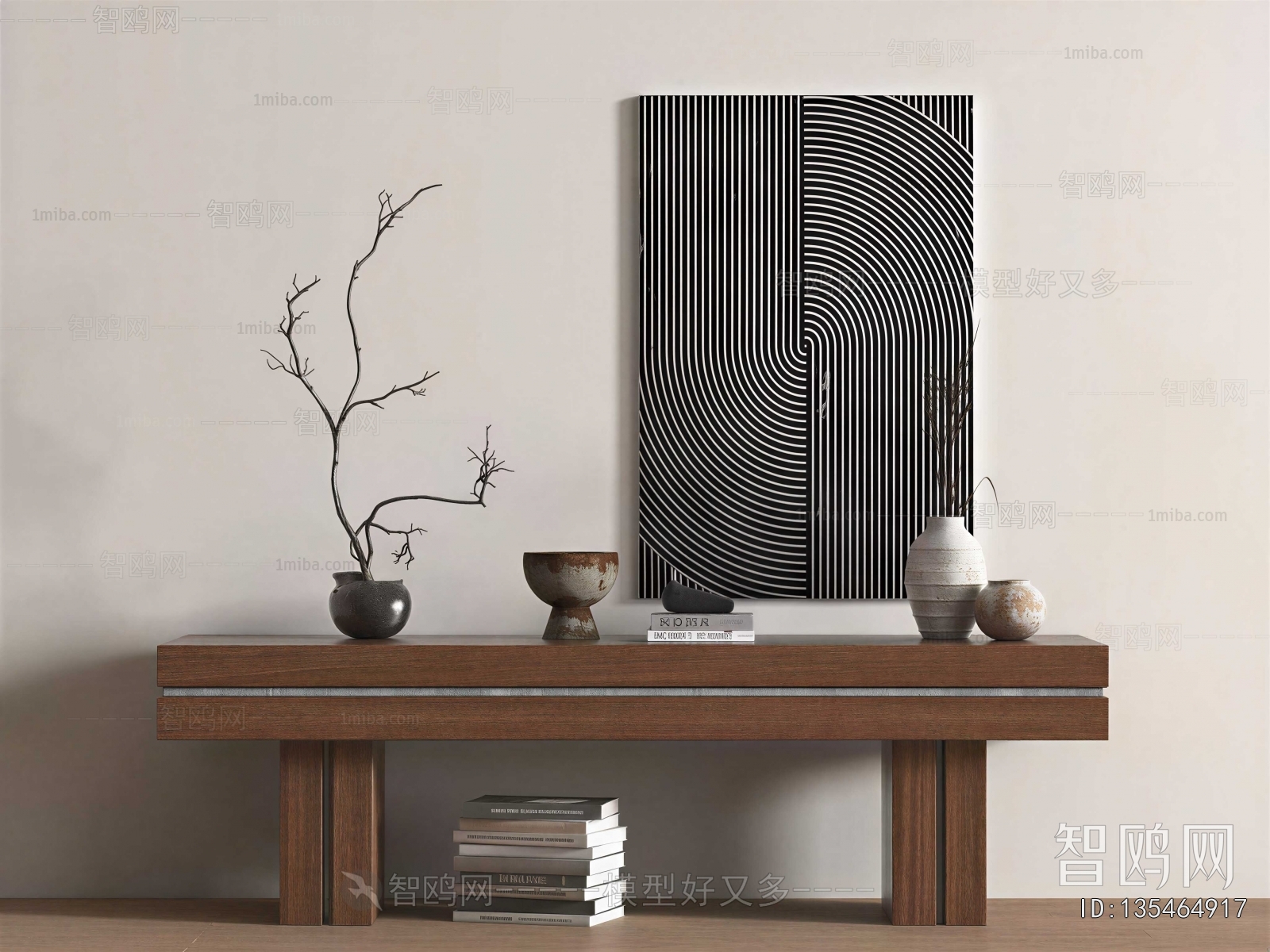 Wabi-sabi Style Console