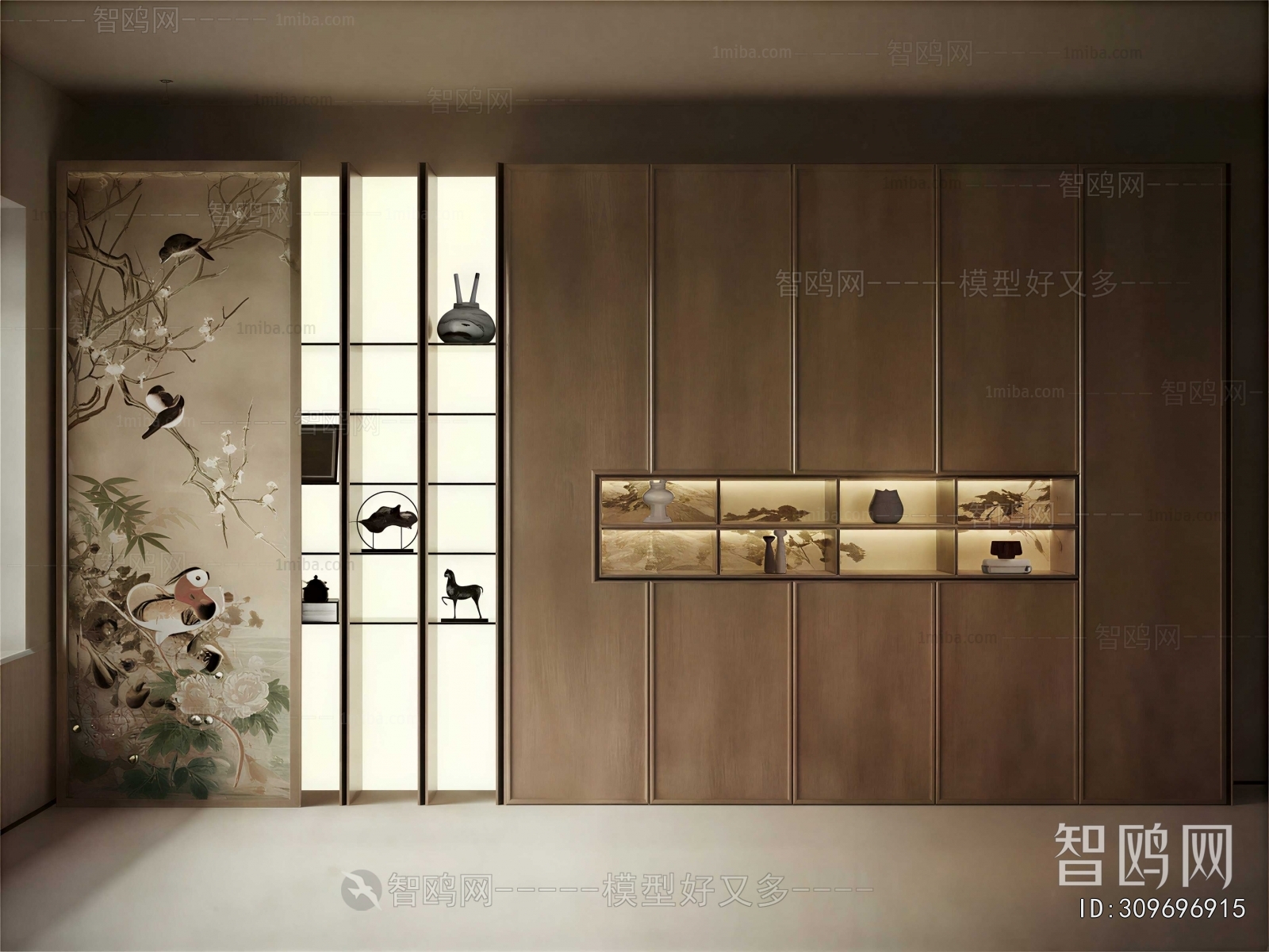 New Chinese Style Decorative Cabinet
