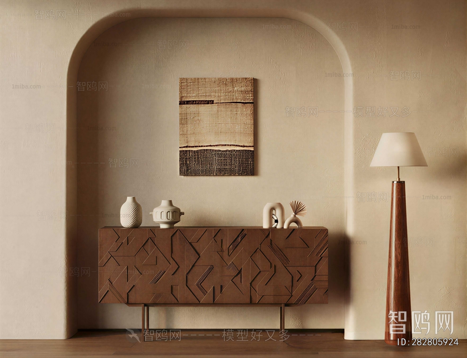 Wabi-sabi Style Entrance Cabinet