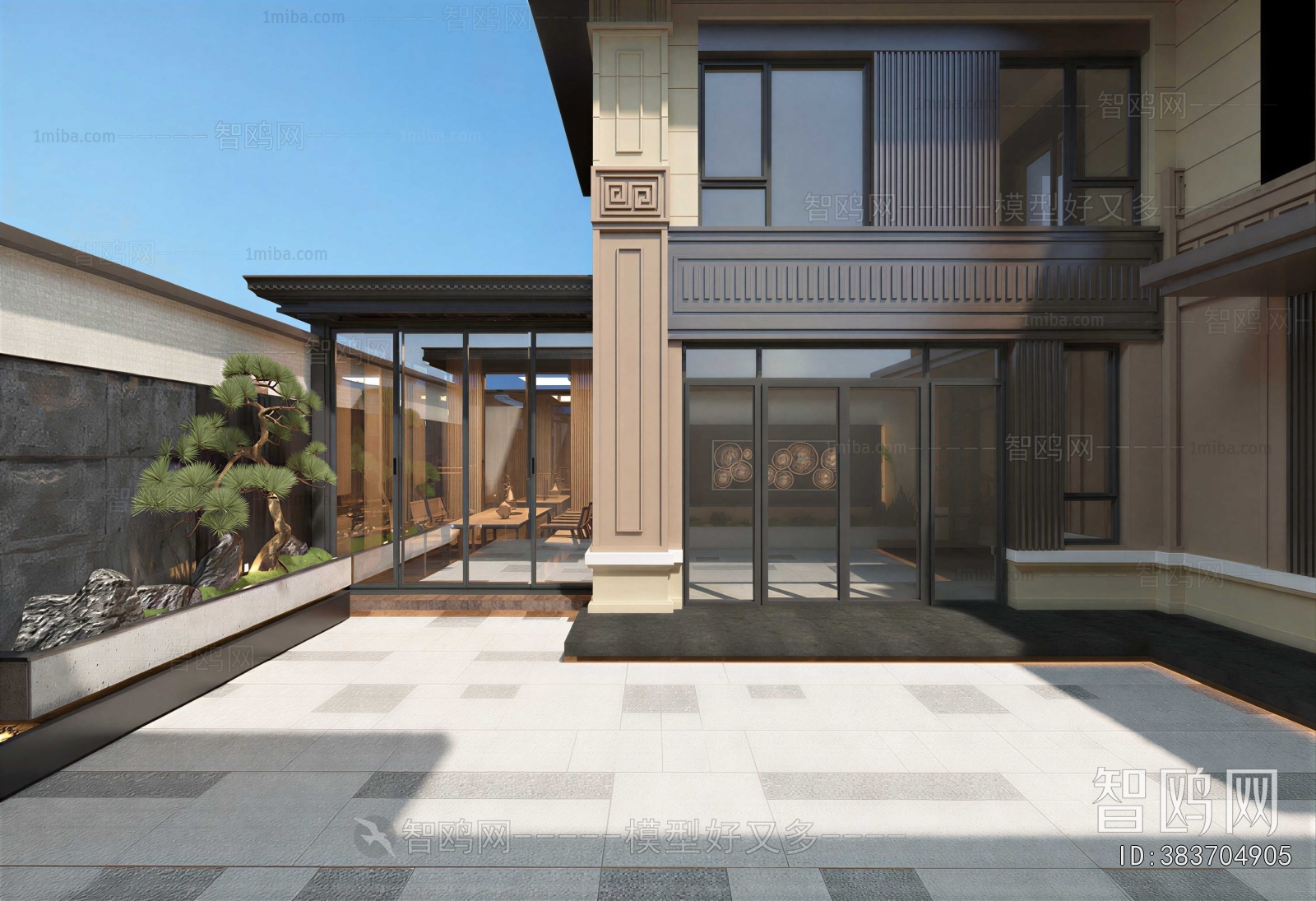 Modern Courtyard/landscape