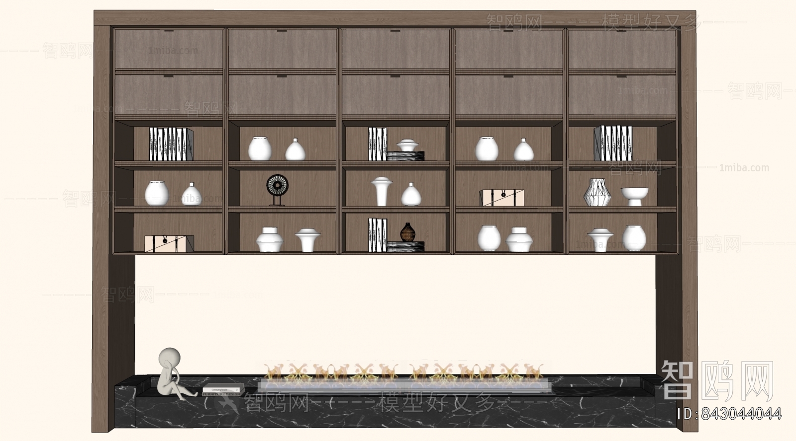 New Chinese Style Decorative Cabinet