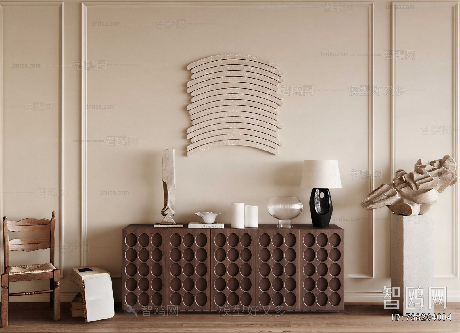 French Style Side Cabinet