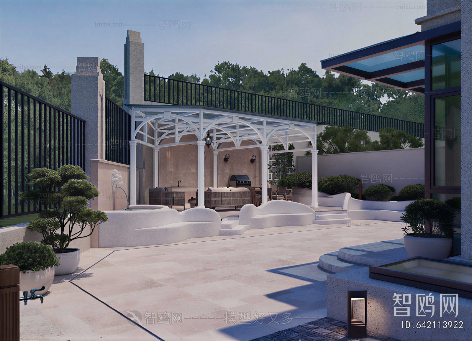 Modern Courtyard/landscape