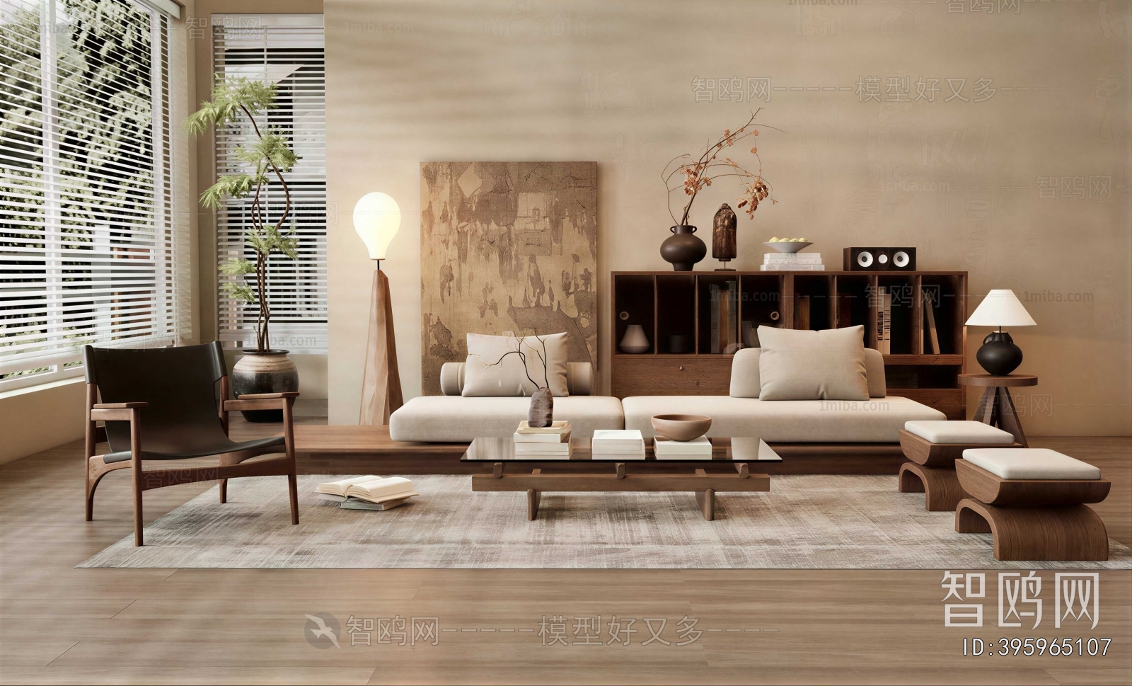 Wabi-sabi Style A Living Room