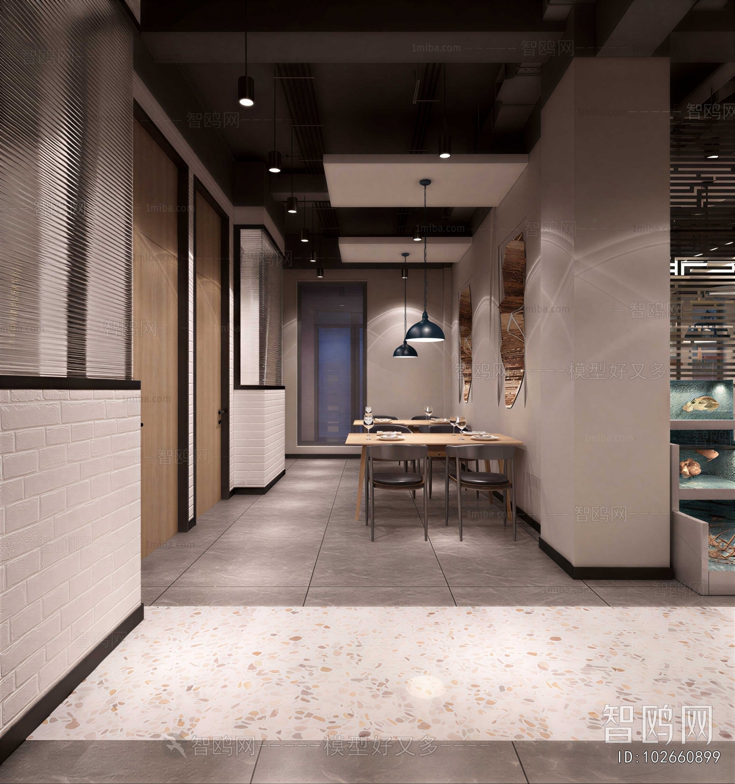 Modern Barbecue Restaurant