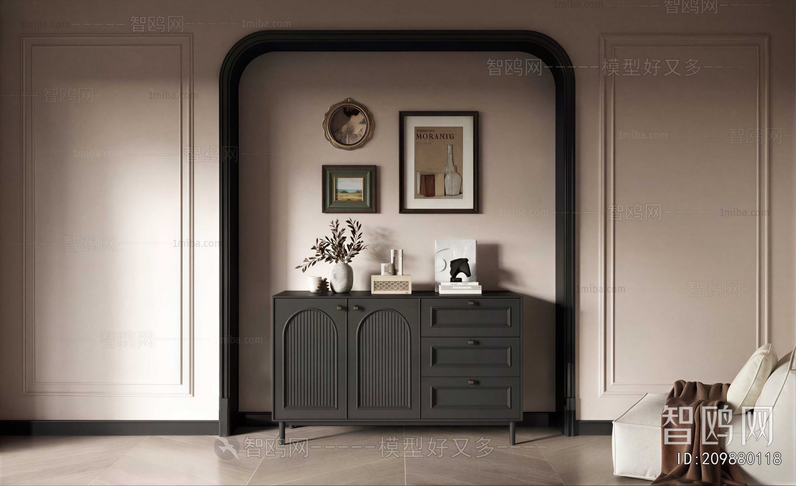 Modern Entrance Cabinet
