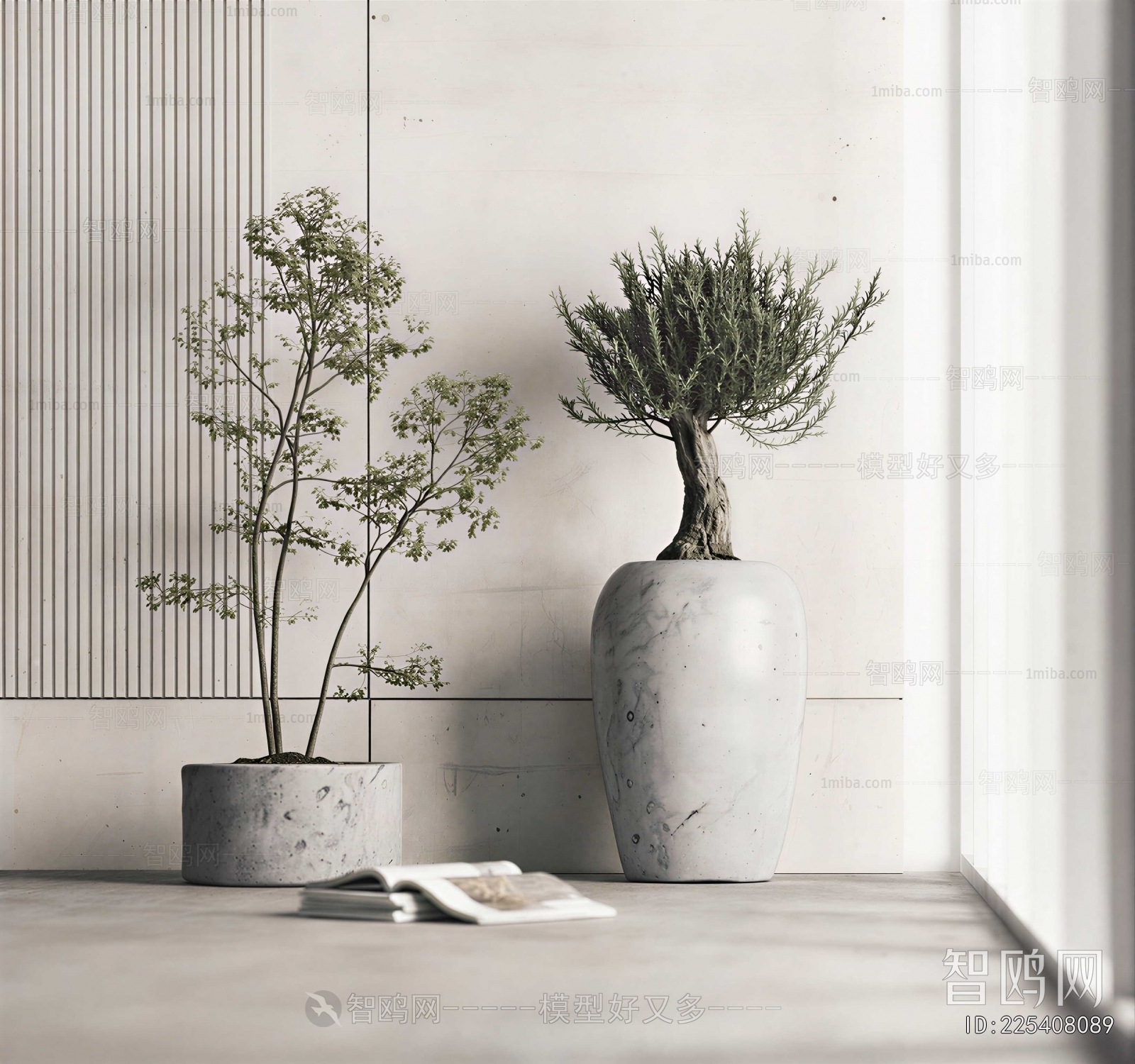 Modern Ground Green Plant Potted Plants