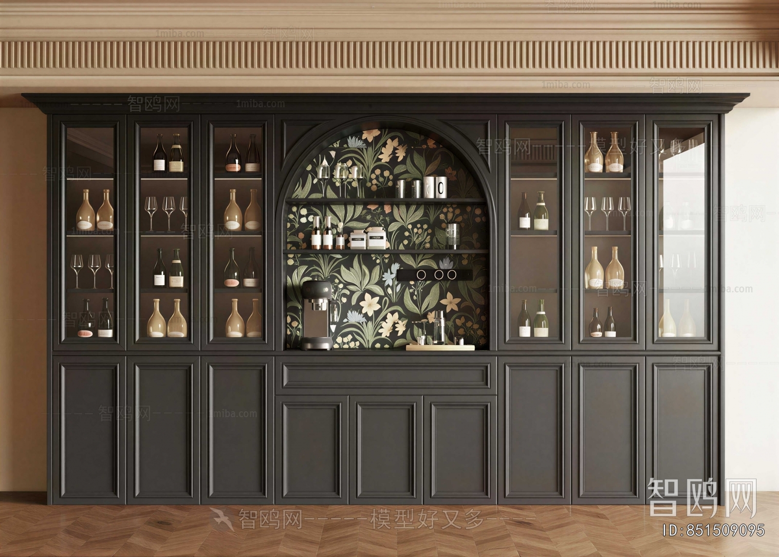 French Style Wine Cabinet