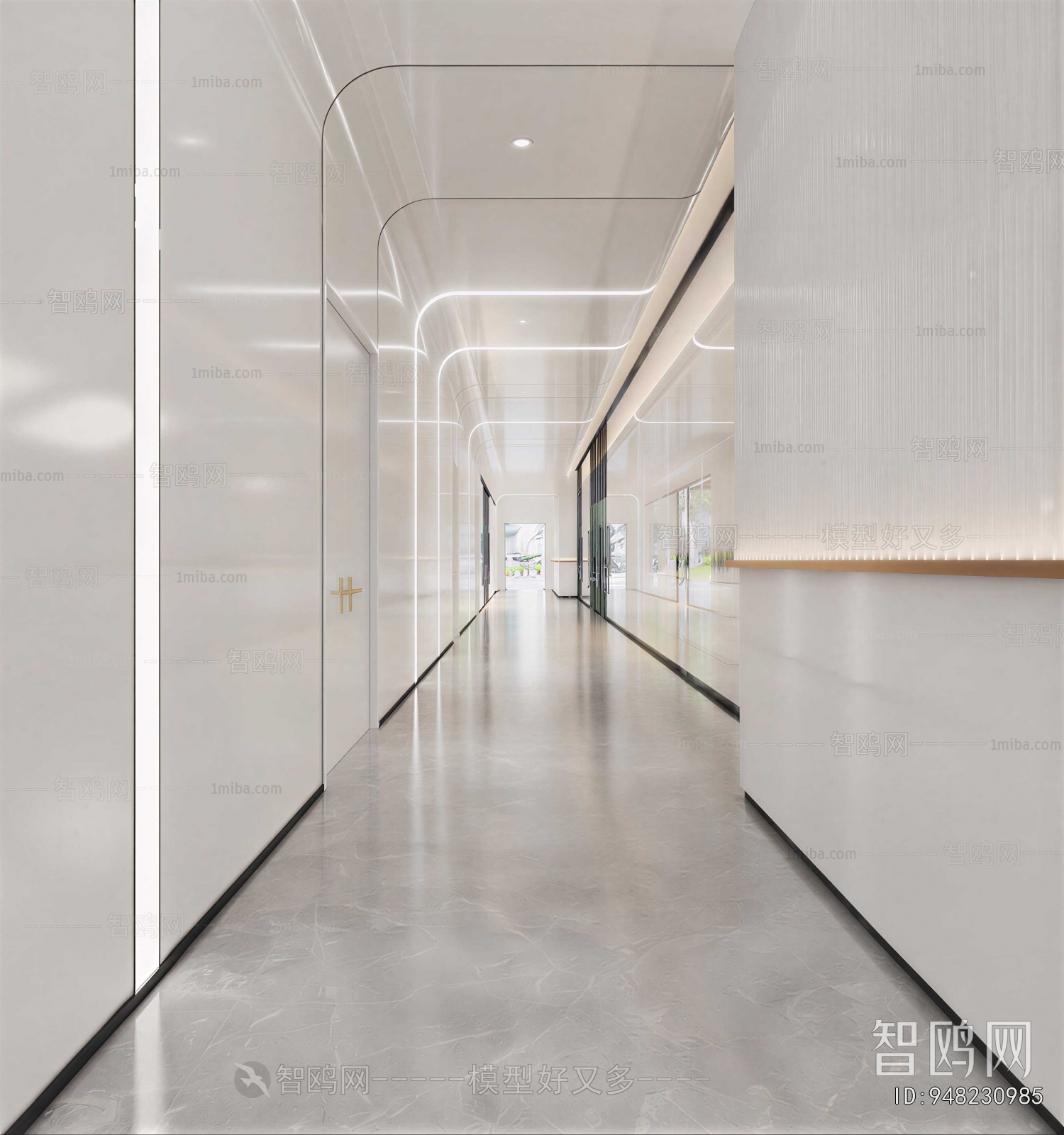 Modern Office Aisle