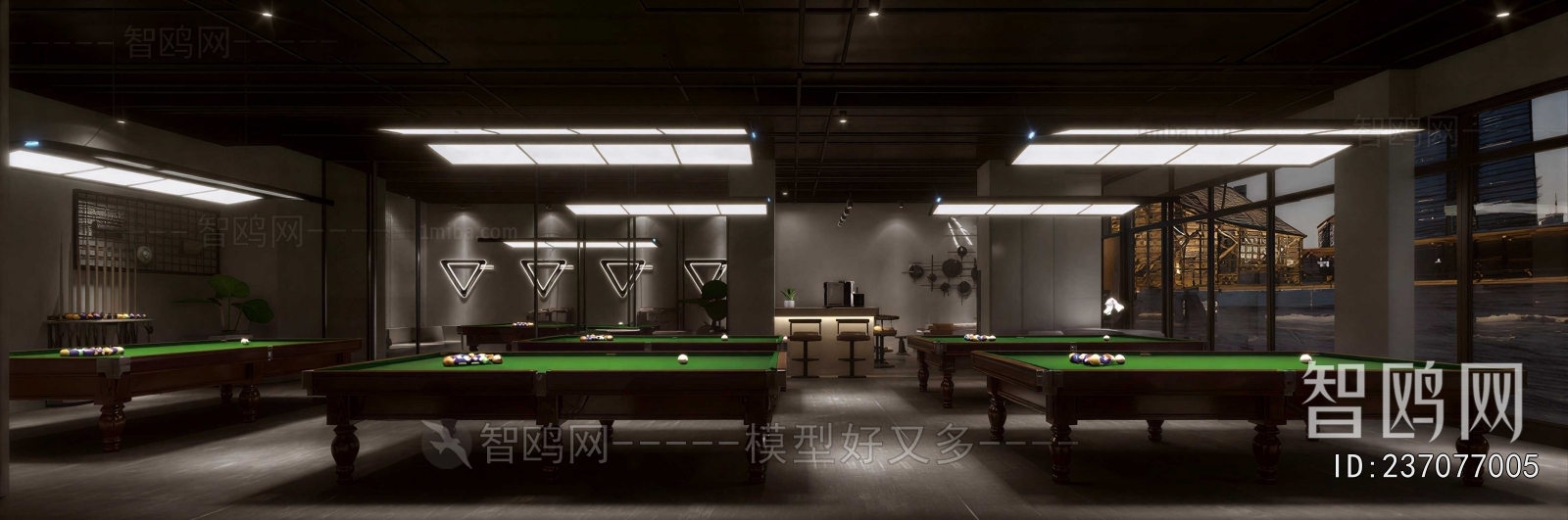 Modern Billiard Room