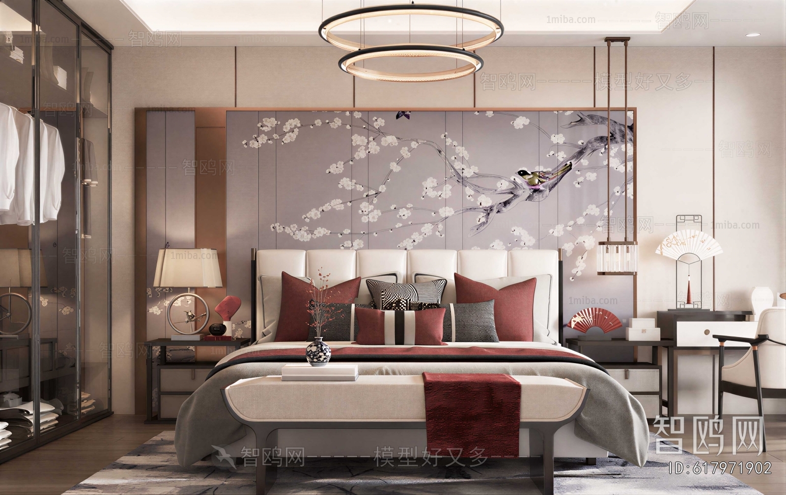 New Chinese Style Bedroom