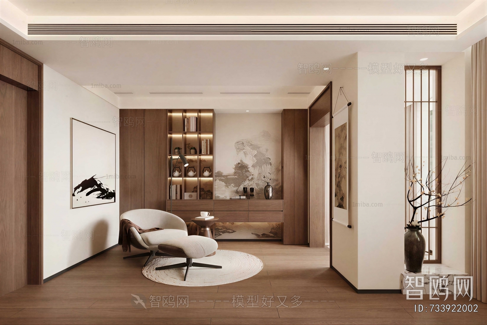 New Chinese Style Study Space
