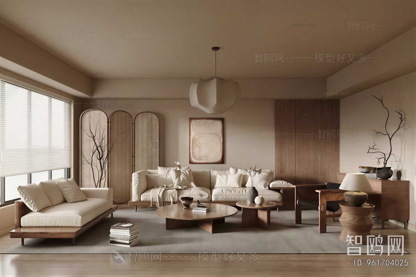 Wabi-sabi Style A Living Room