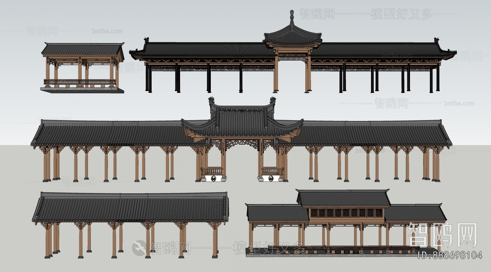 Chinese Style Decorated Archway
