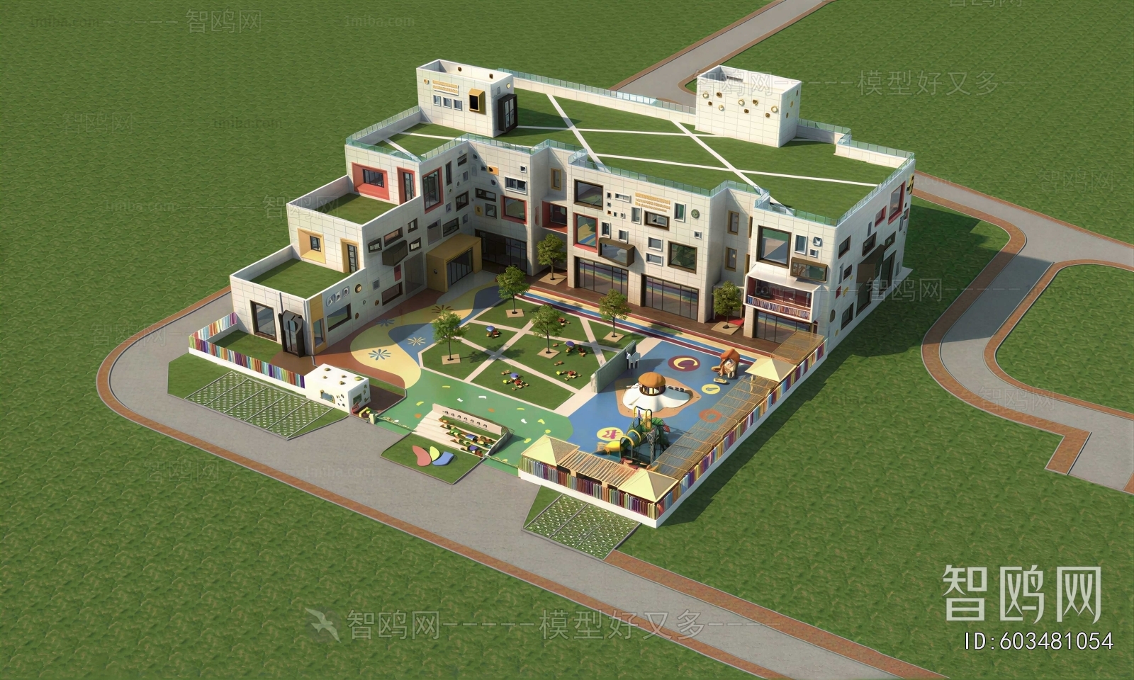 Modern Architectural Bird's-eye View Planning