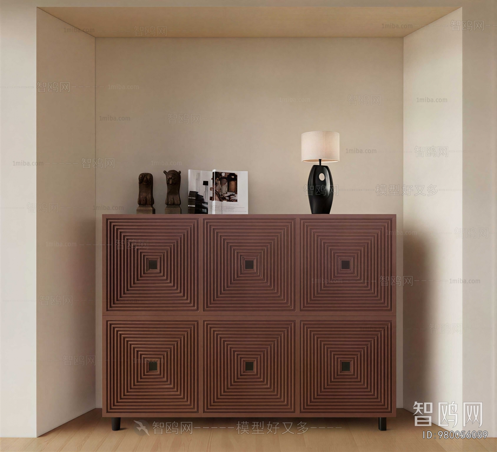 Wabi-sabi Style Entrance Cabinet
