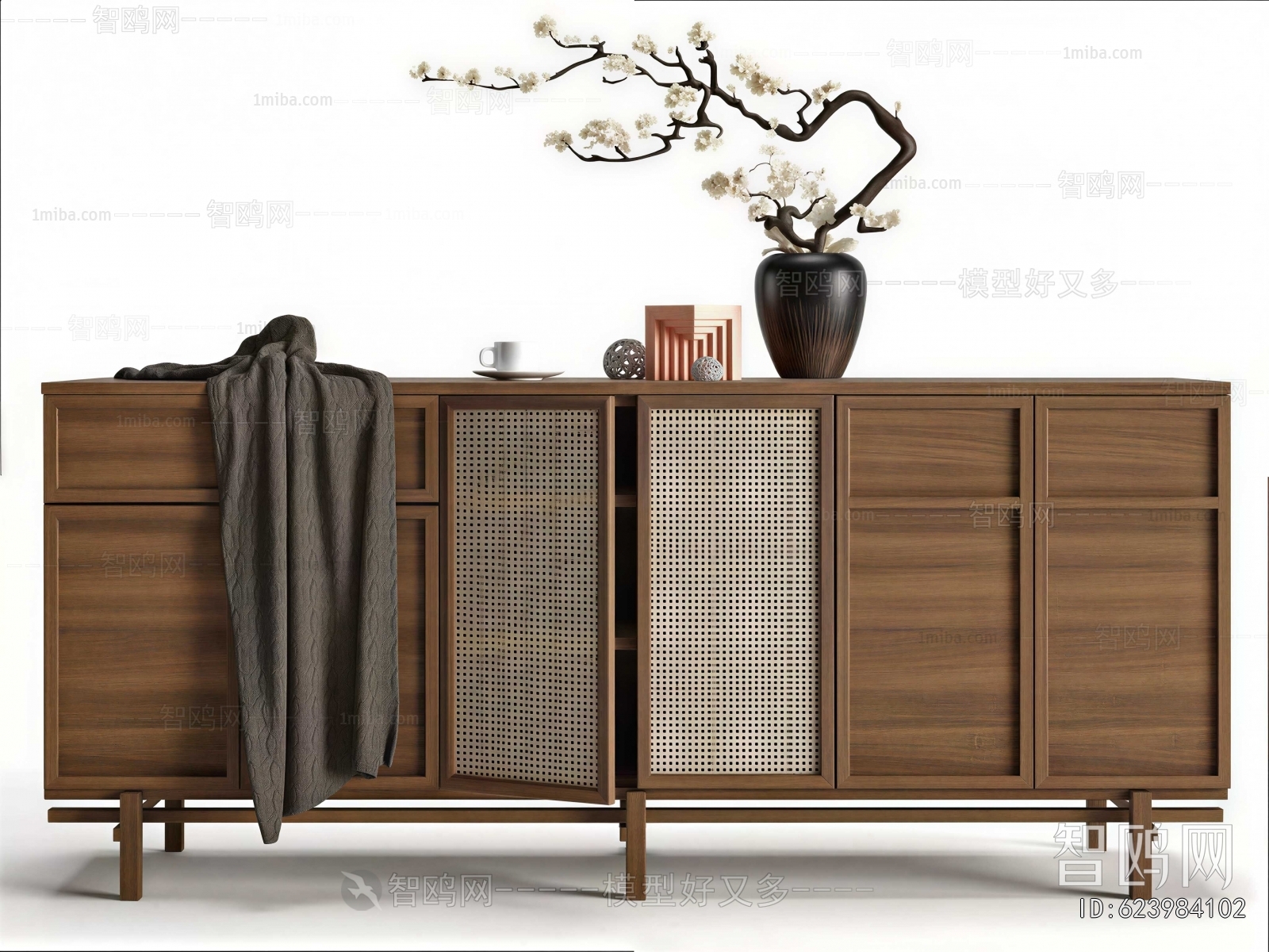 Wabi-sabi Style Entrance Cabinet