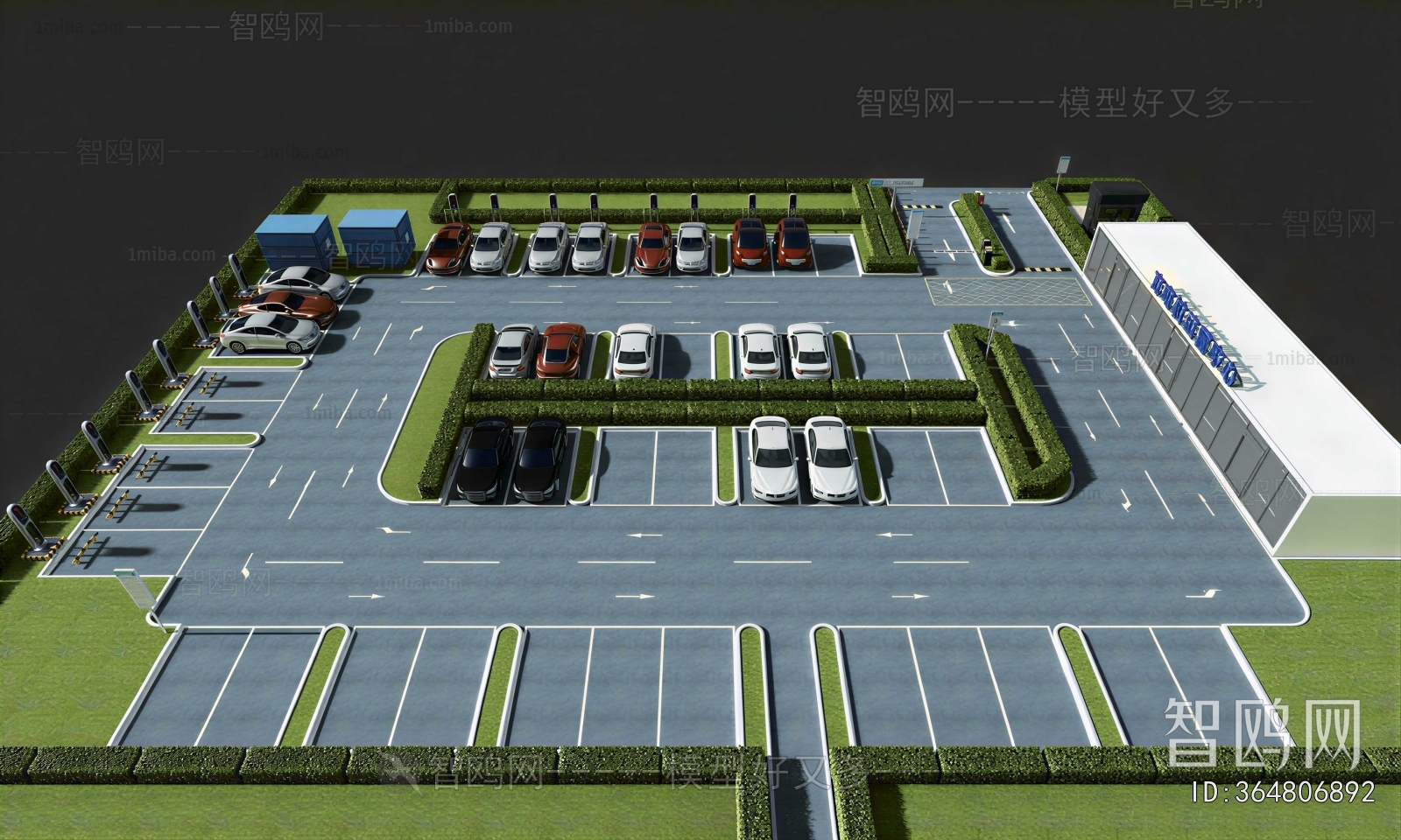 Modern Outdoor Parking Lot