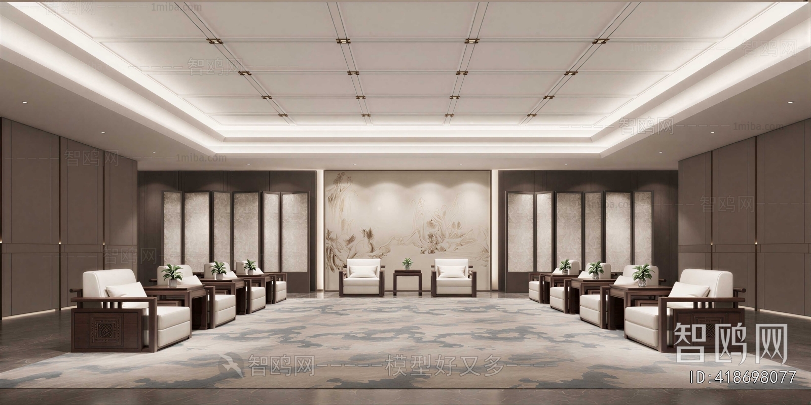 New Chinese Style Reception Room