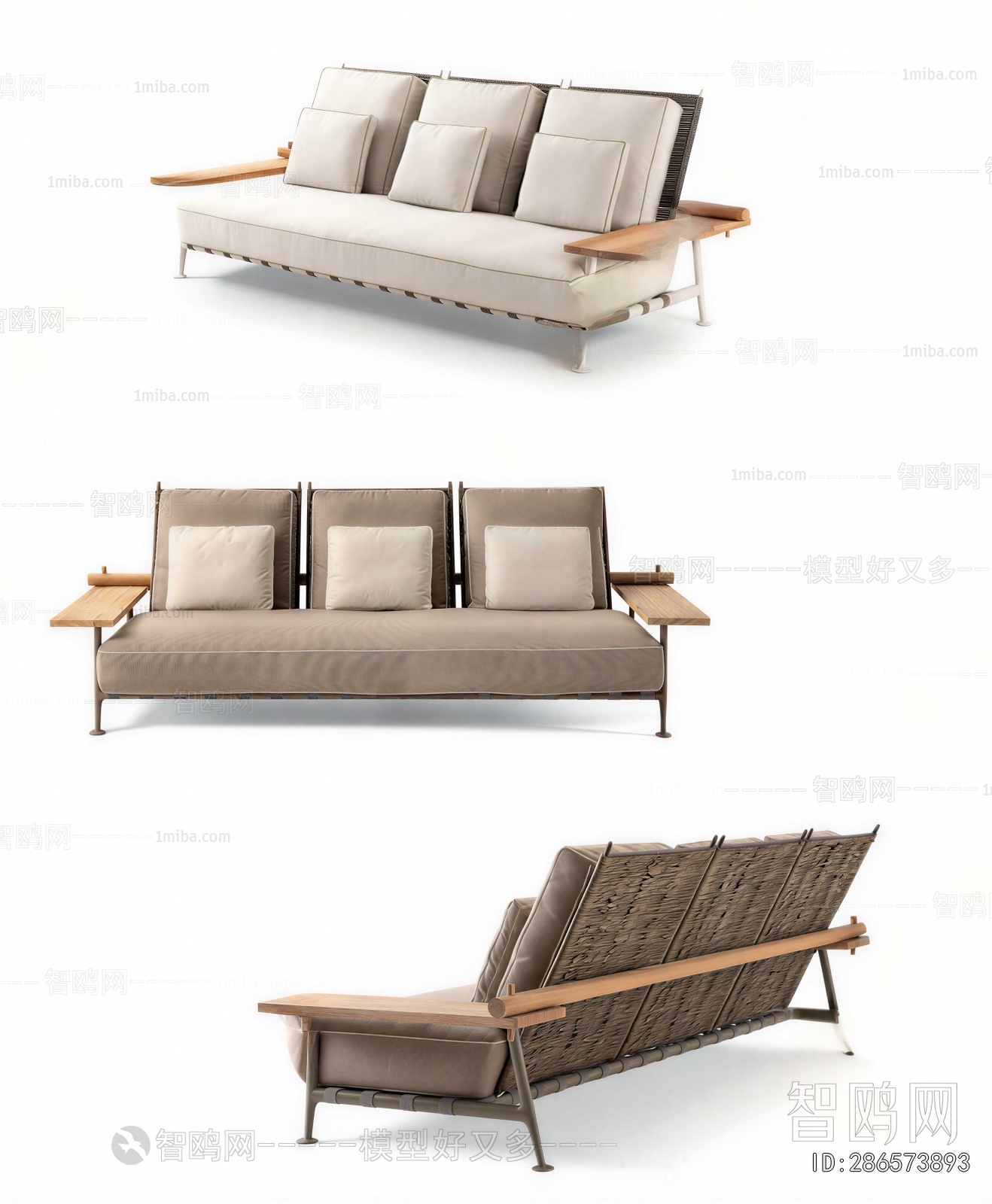 Modern Three-seat Sofa