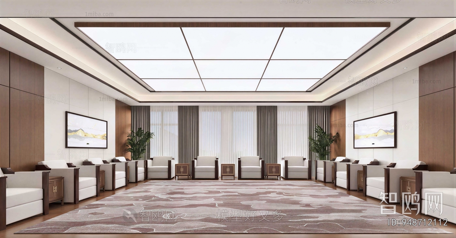 New Chinese Style Reception Room