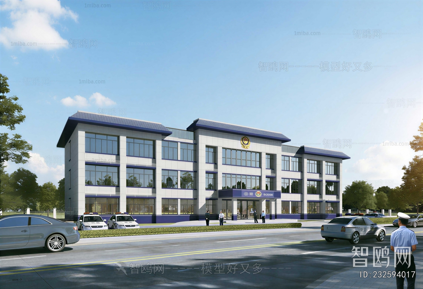 New Chinese Style Building Appearance