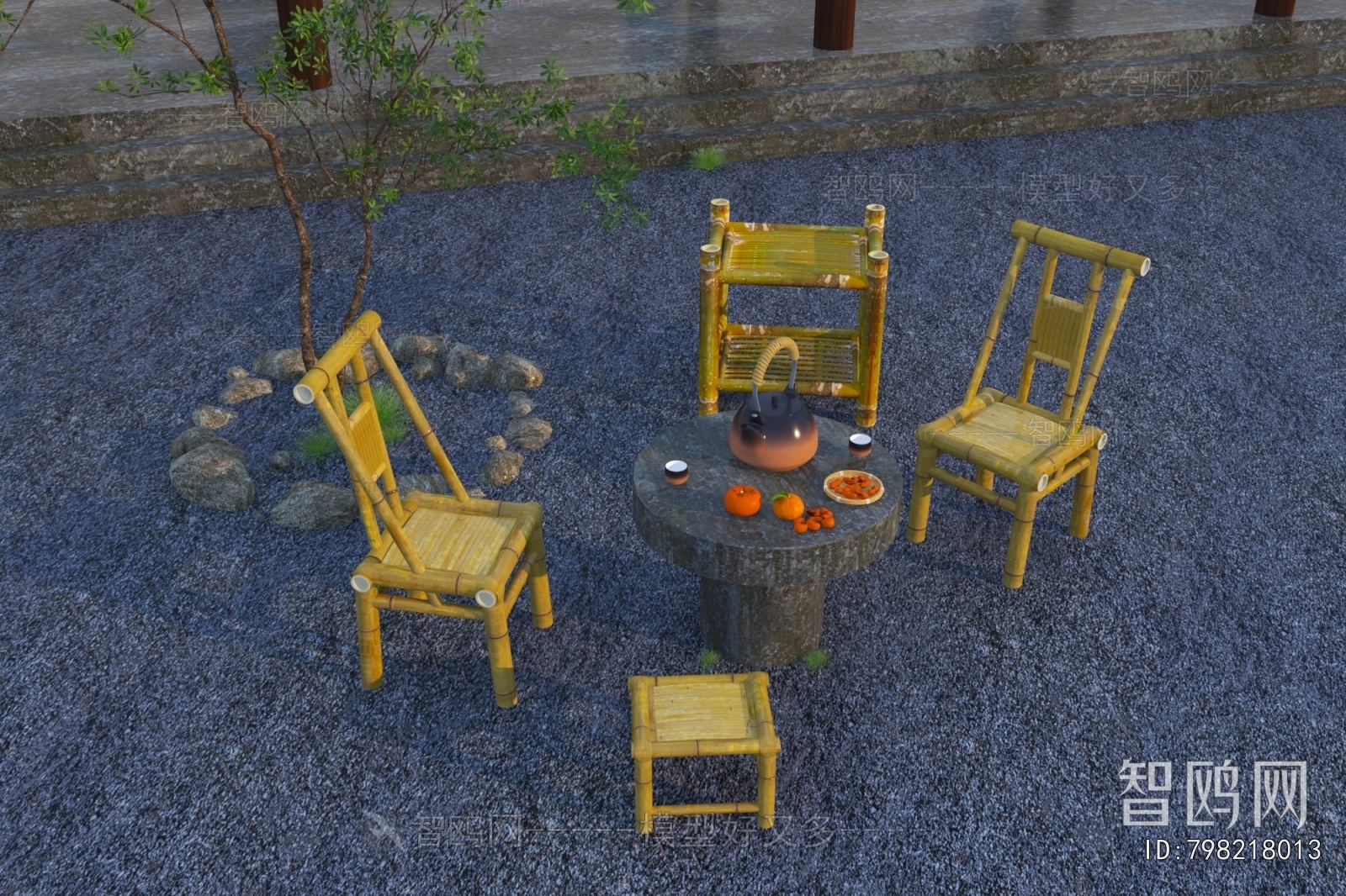 New Chinese Style Outdoor Tables And Chairs