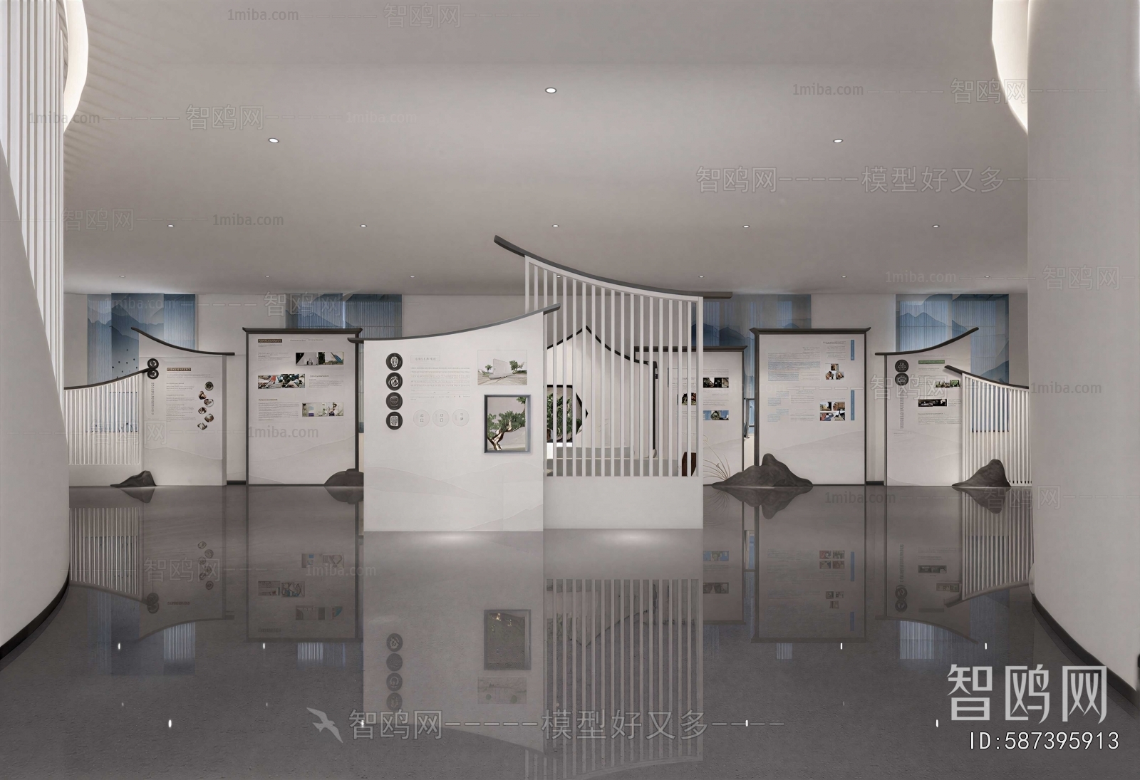 New Chinese Style Exhibition Hall