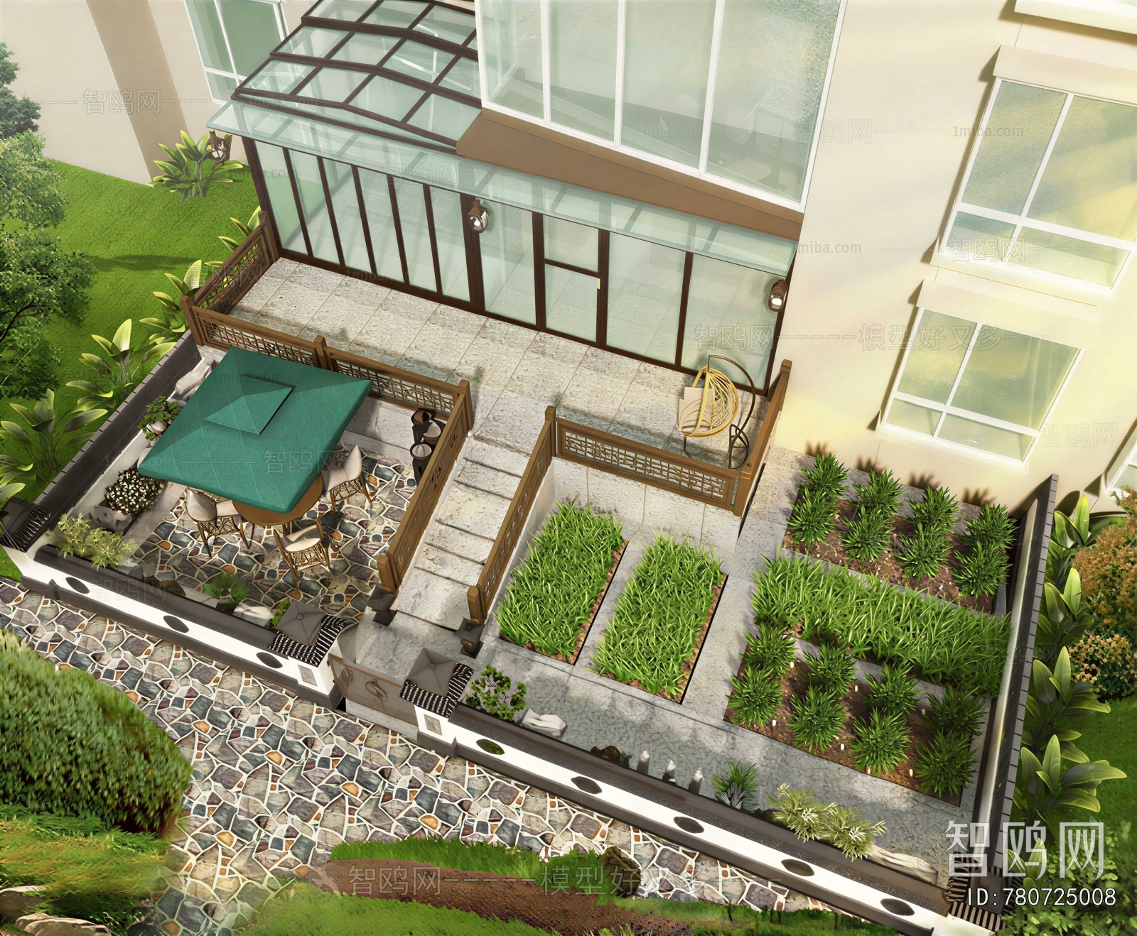 Modern Courtyard/landscape
