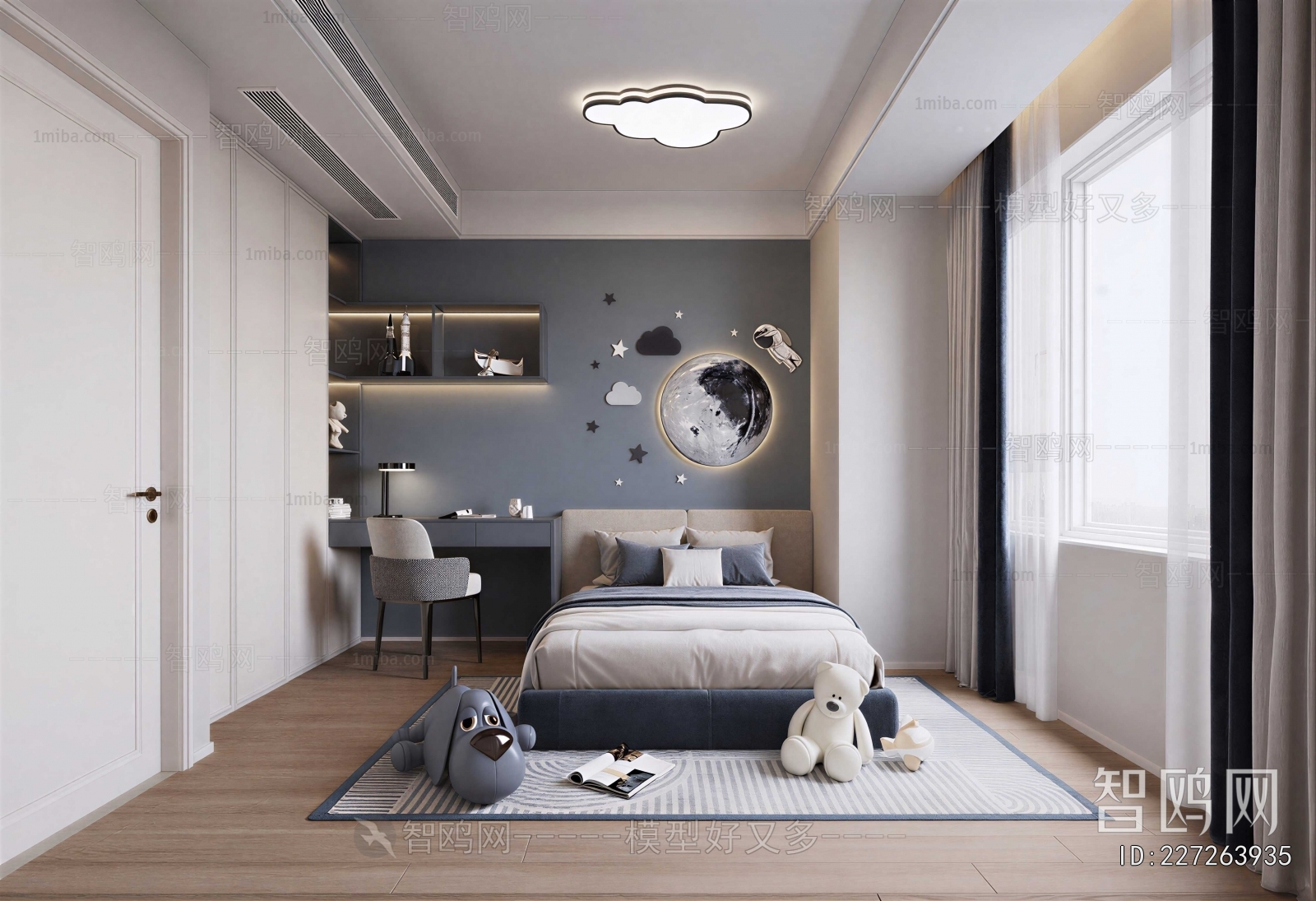Modern Boy's Room And Son's Room