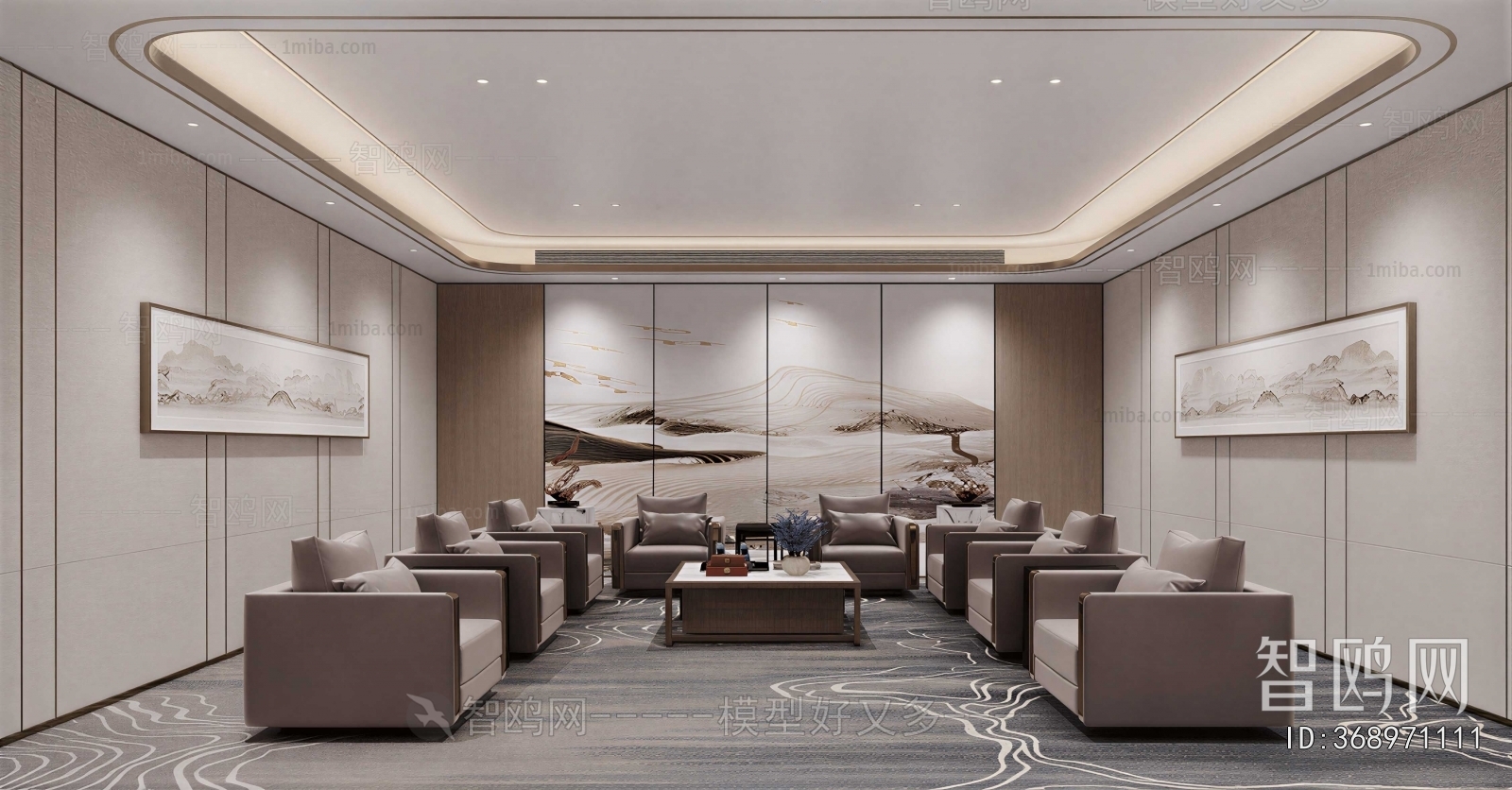 New Chinese Style Reception Room