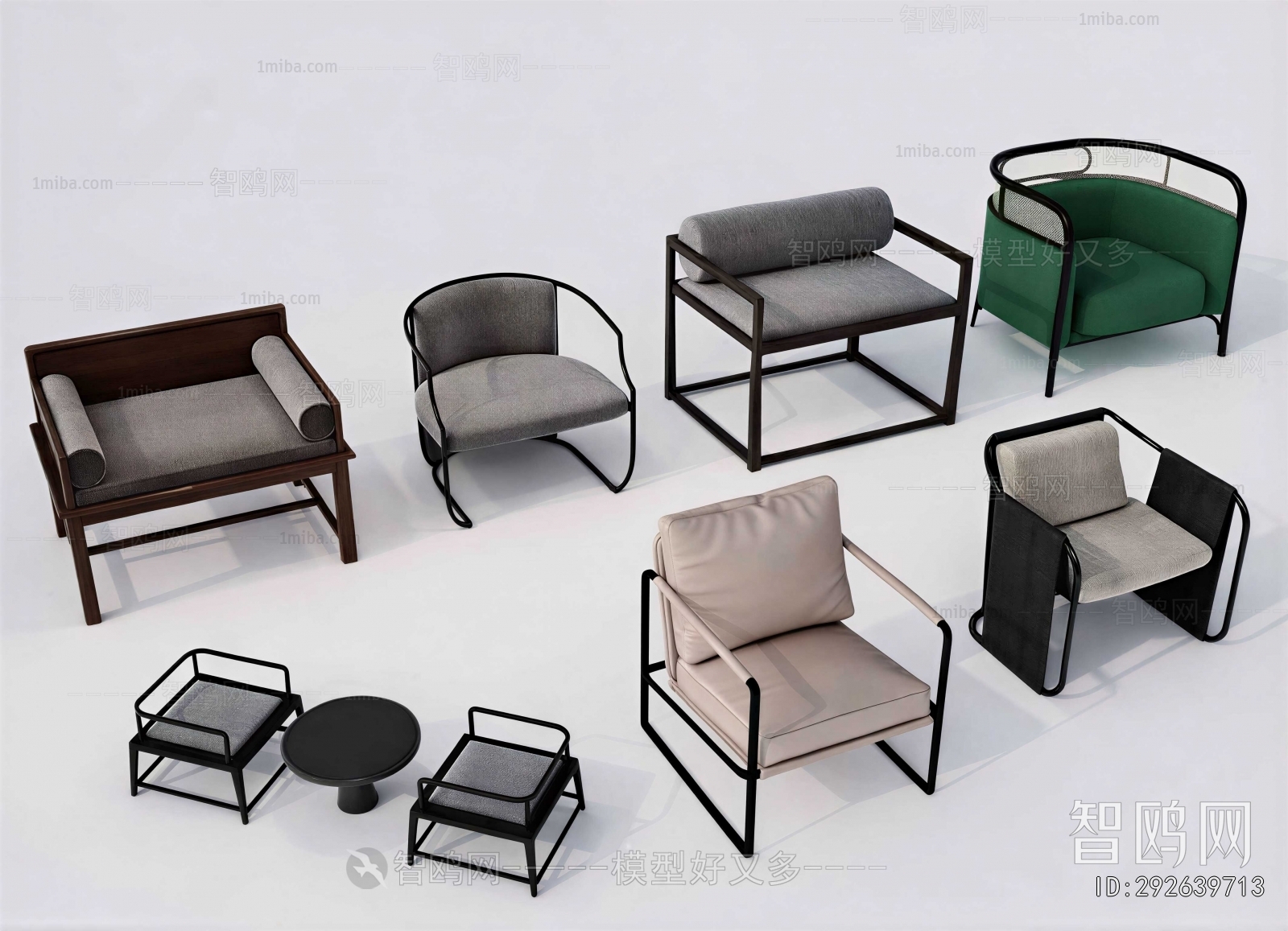 New Chinese Style Lounge Chair