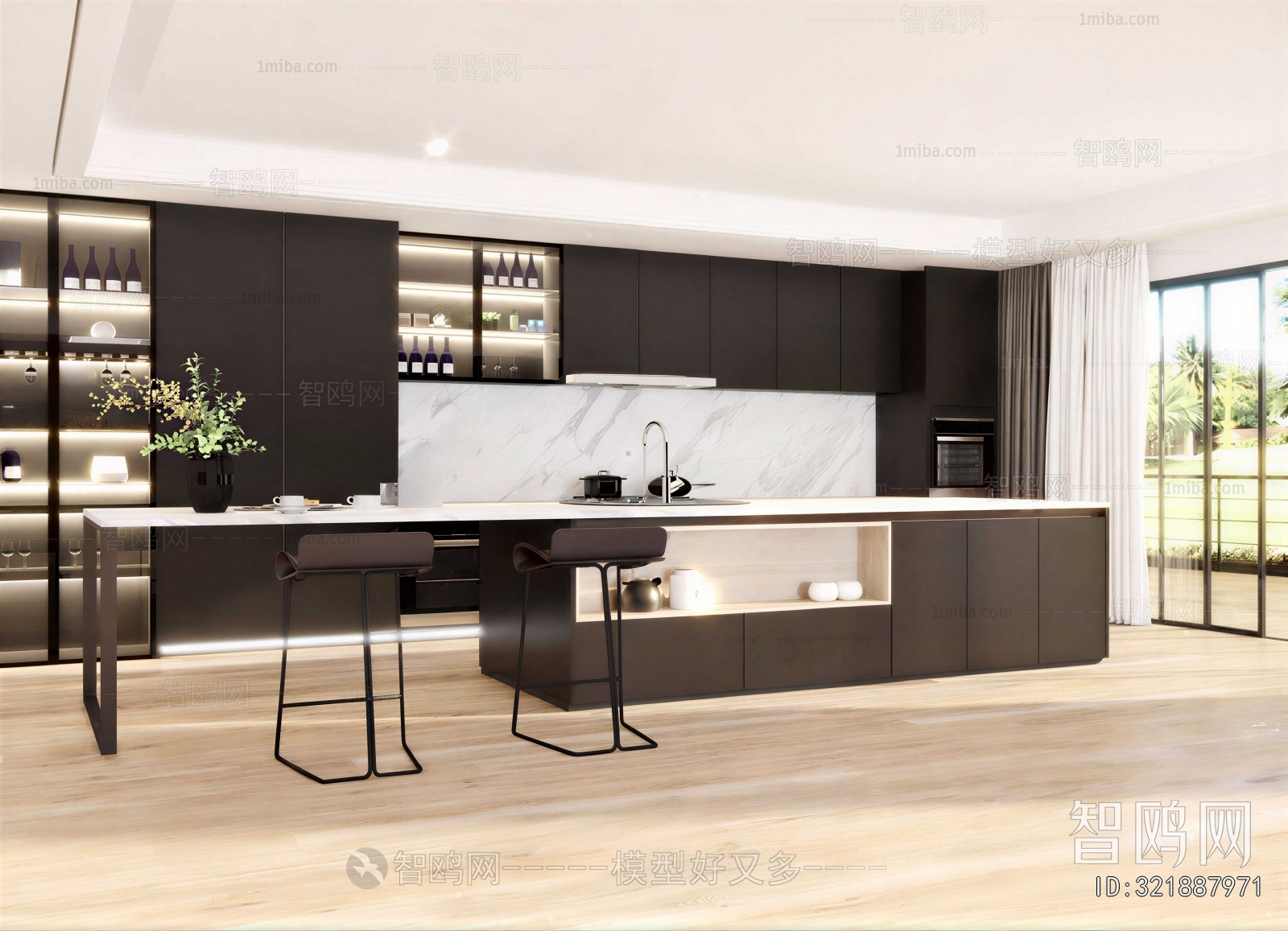 Modern Open Kitchen