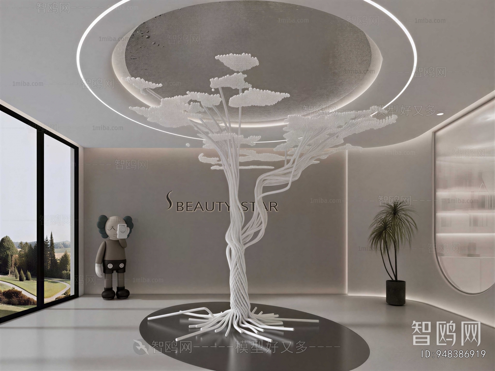 Modern Office Reception Desk