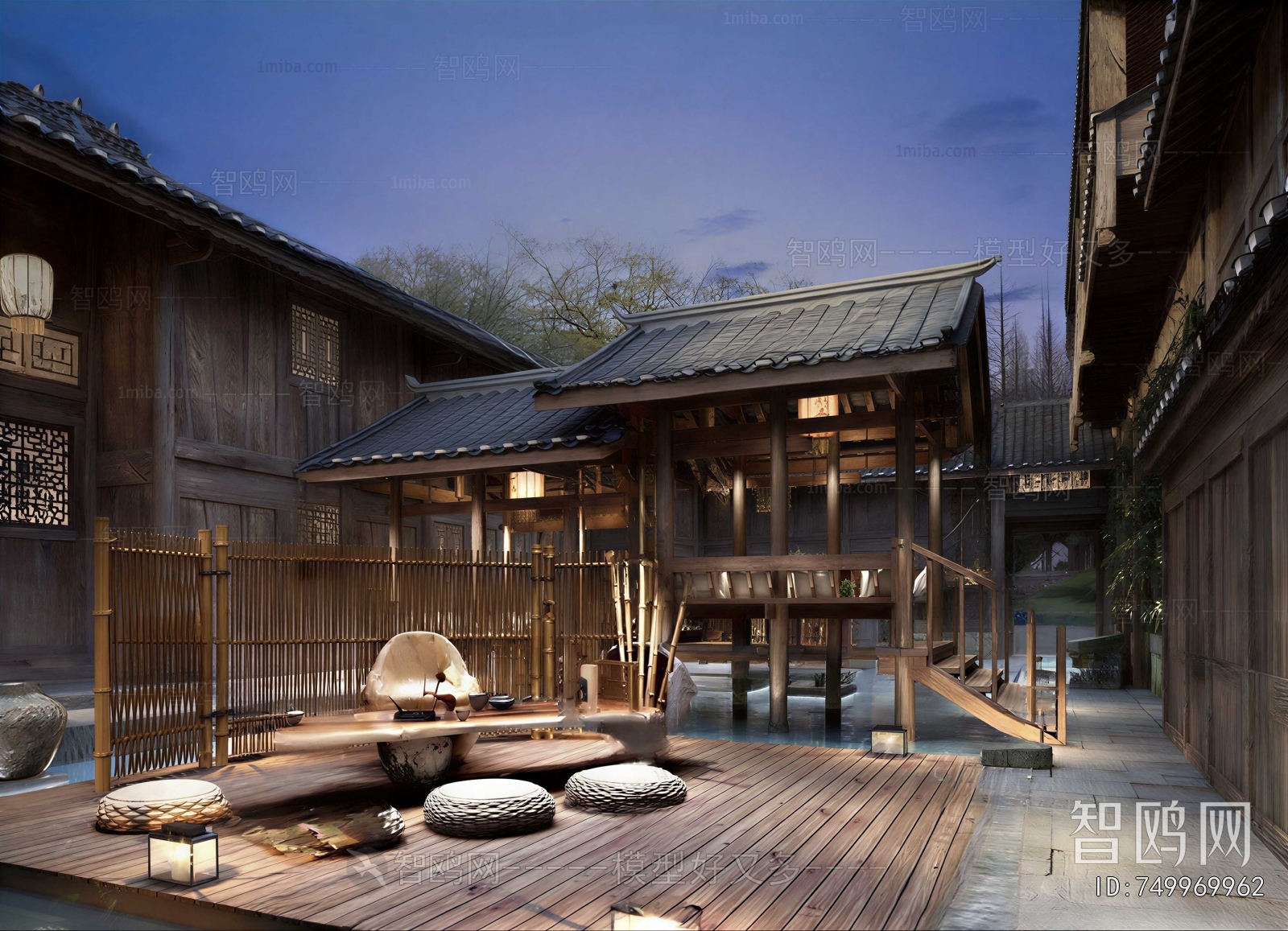New Chinese Style Courtyard/landscape