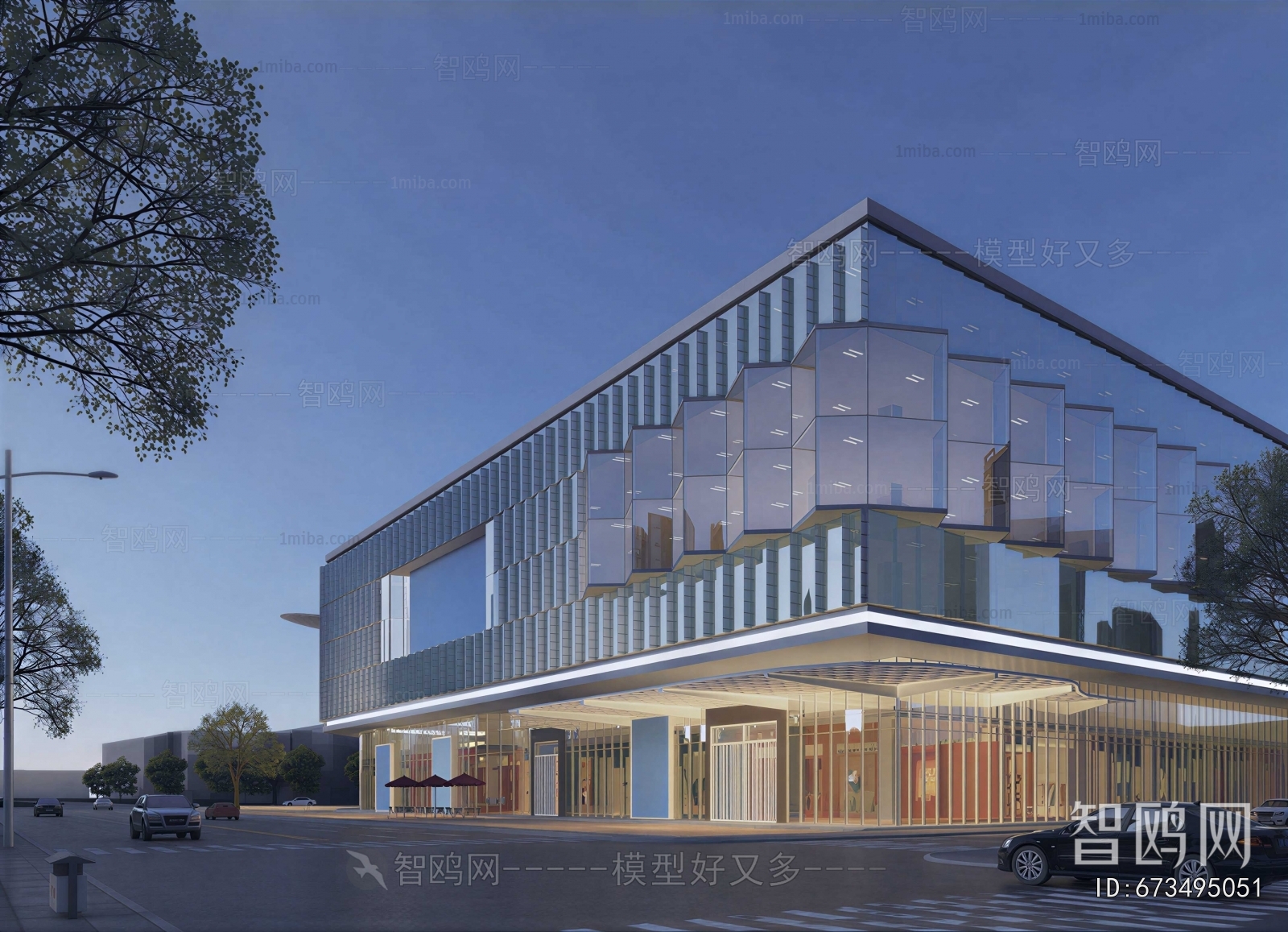 Modern Appearance Of Commercial Building