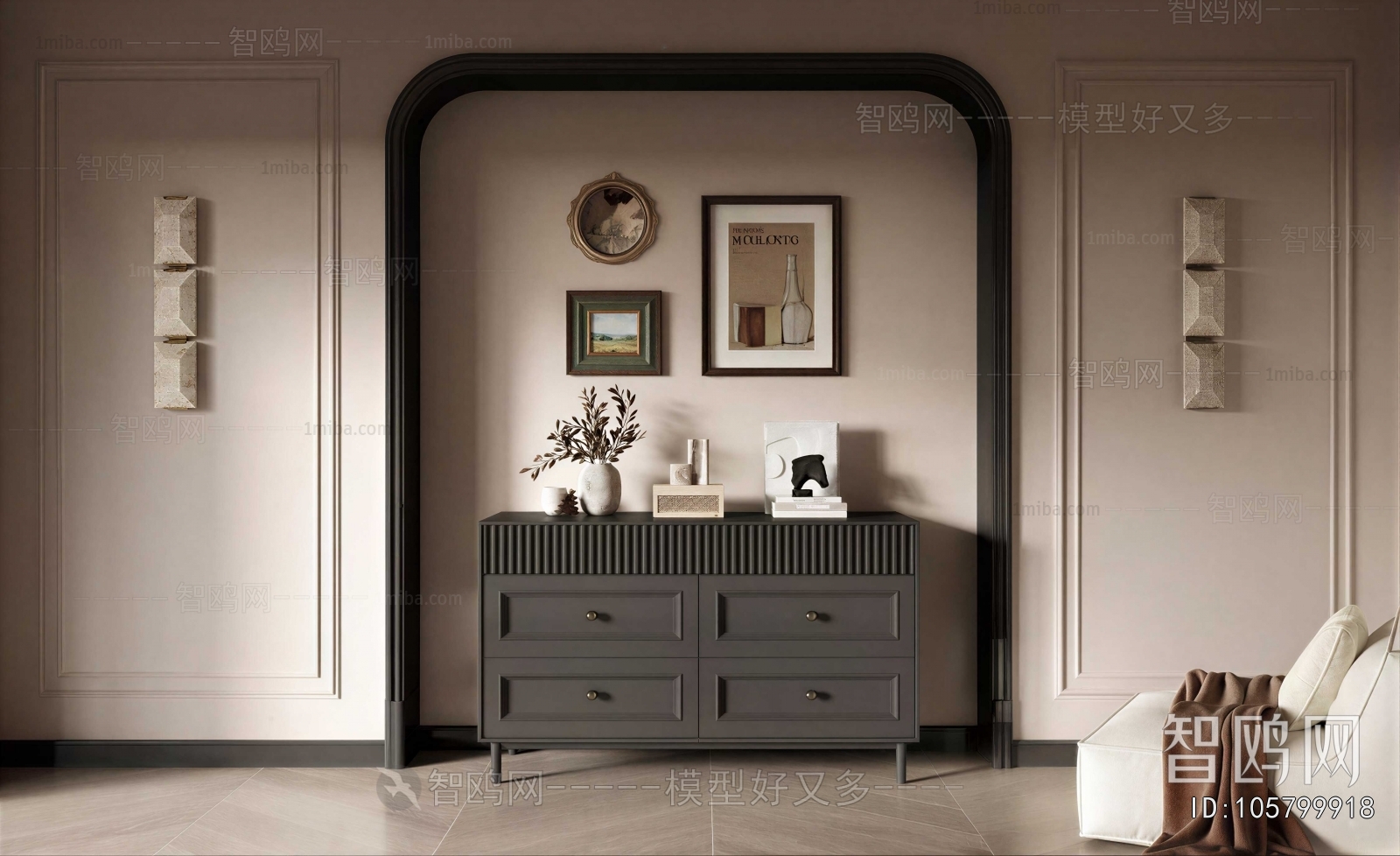 Modern Entrance Cabinet