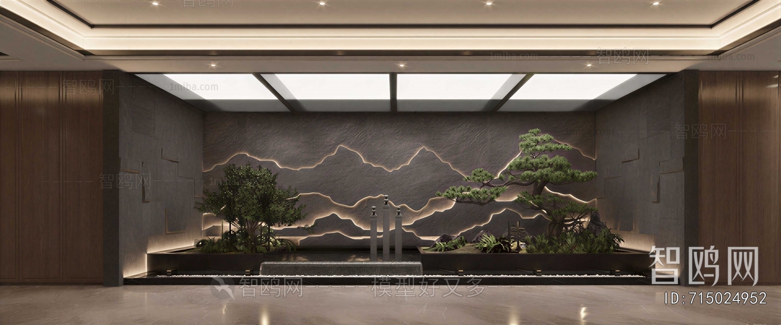 New Chinese Style Plant Landscaping