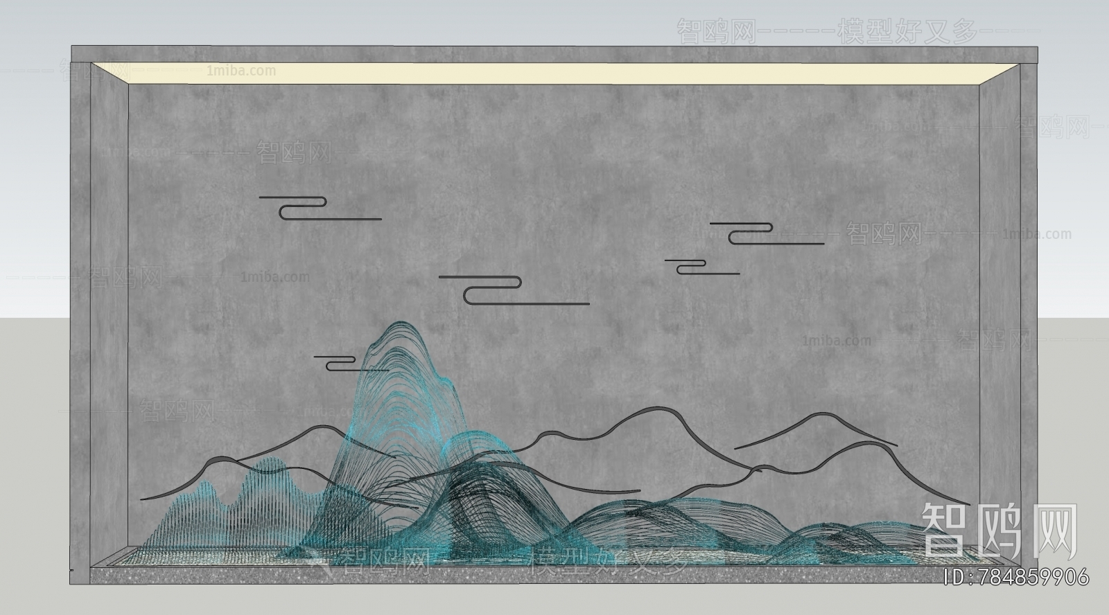 New Chinese Style TV Wall