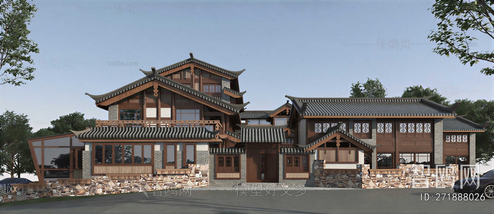 Chinese Style Ancient Architectural Buildings