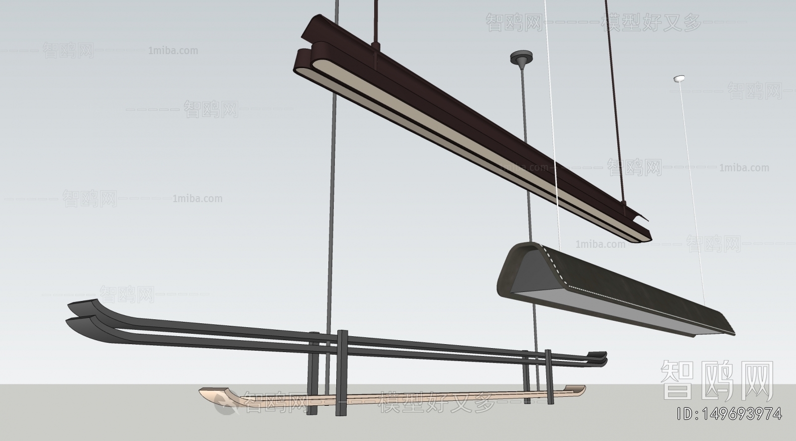 Modern Long Chandelier