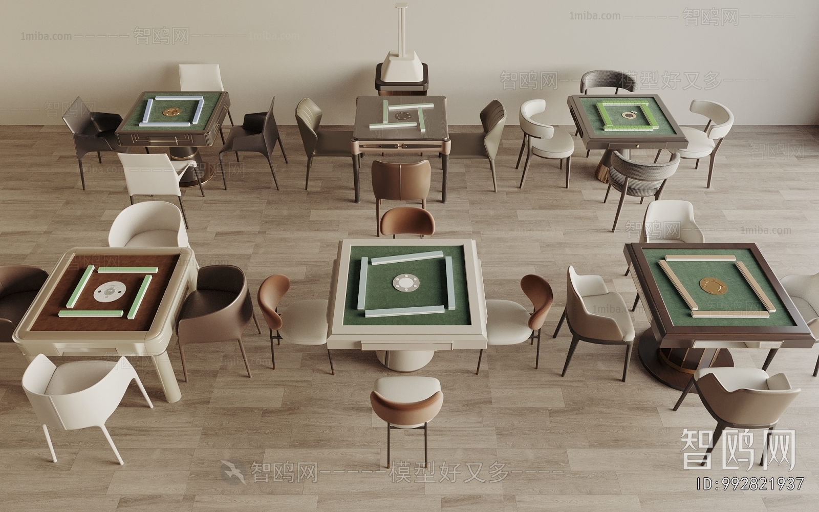 Modern Mahjong Tables And Chairs