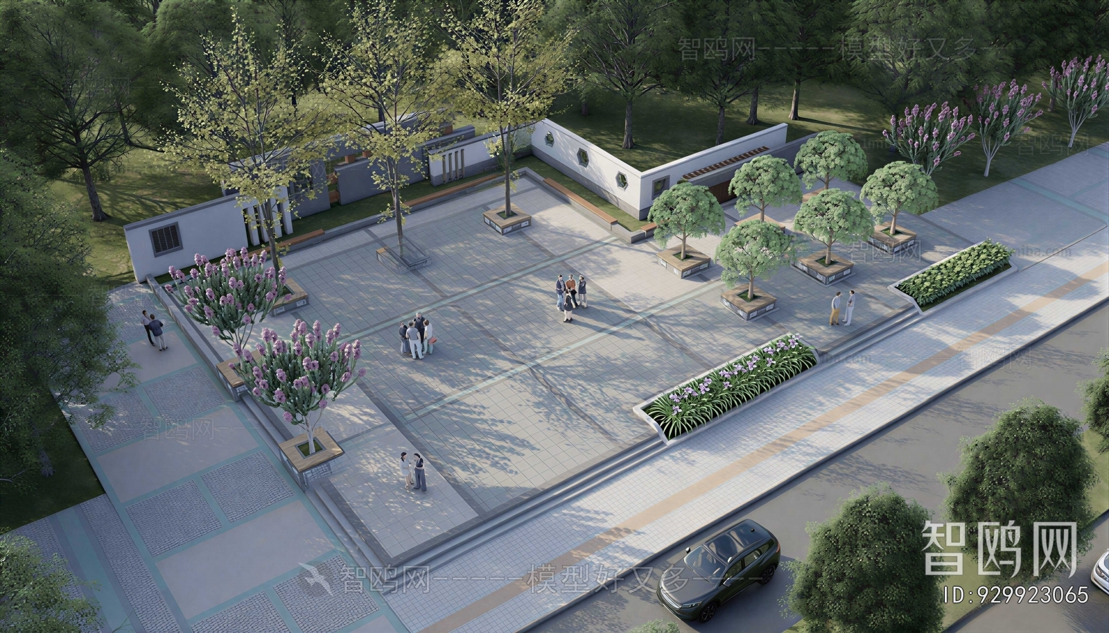 Modern Park Landscape