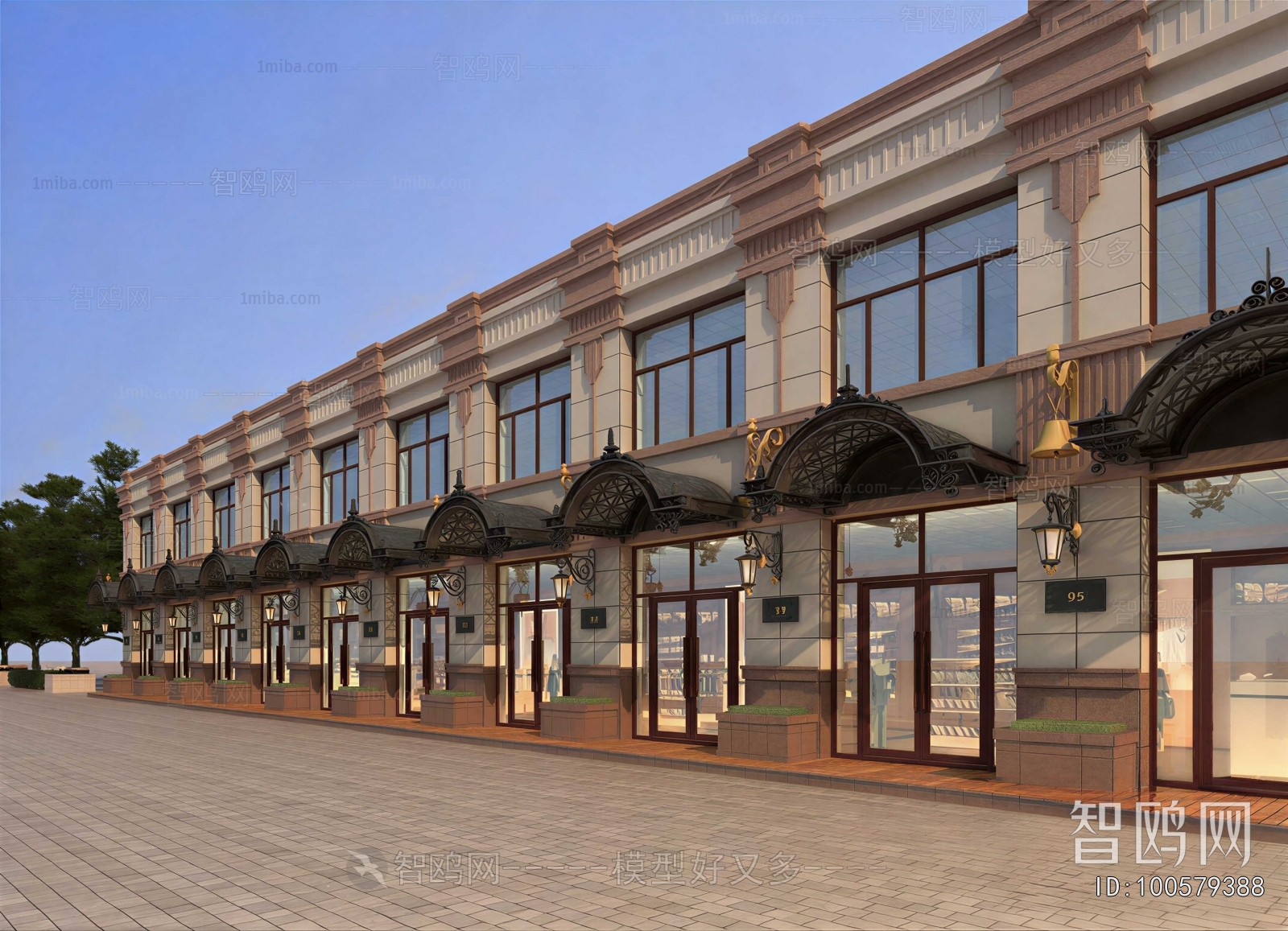 European Style Appearance Of Commercial Building