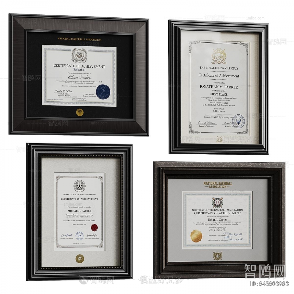 Modern Flag/badge/trophy/certificate